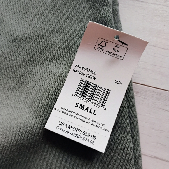 BILLABONG NEW Crewneck Sweatshirt - Picture 7 of 13